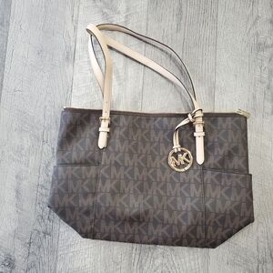 Brown Michael Kors Signature Purse